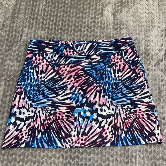 Coral Bay PL Golf Skorts. 2 Side Pockets.  Elastic Pull On Waist.  Multi Color - Picture 1 of 11
